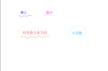 俺と僕が付き合うまでの４日間