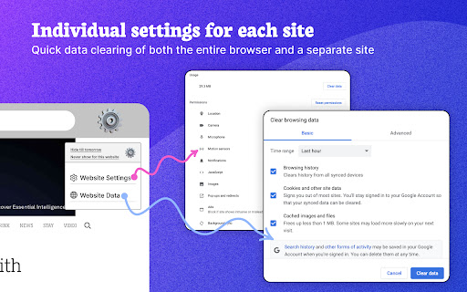 Settings for Chrome