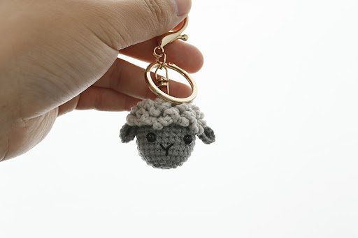 Title 4, Creative hand woven lamb pendant, cartoon handm...
