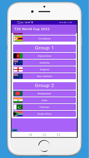 Screenshot T20 World Cup 2022 Schedule