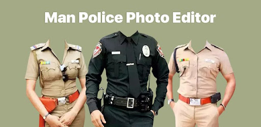 Mens Police Suits Photo Editor