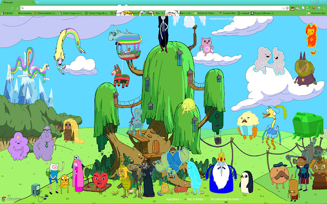 Adventure Time - Tree Fort 3 (1366x768) chrome extension