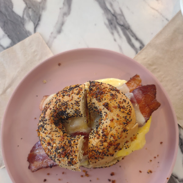 Gluten-Free Breakfast Sandwiches at Flamingos Coffee Bar