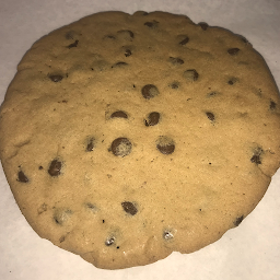 Homemade Giant Chocolate Chip Cookie