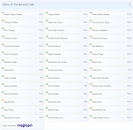 The Bansuri Cafe menu 1