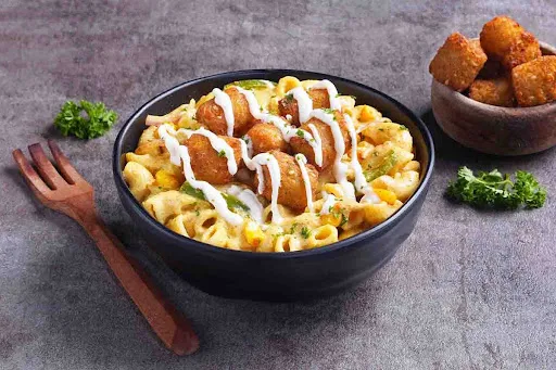 Falafel Mac & Cheese Pasta Bowl