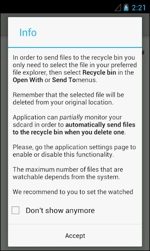 Recycle Bin screenshot #0