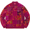 floral patchwork velour l/s polo fw21