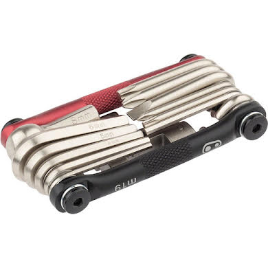 Crank Brothers Multi-19 Mini Tool with Flask, Black/Red alternate image 2