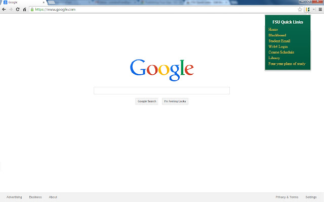 FSU Quick Links chrome extension