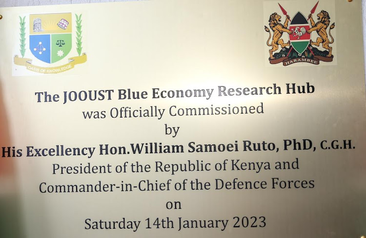 President Ruto also commissioned the Jaramogi Oginga Odinga University of Science and Technoloy (JOOUST) Research Hub. January 14, 2023.