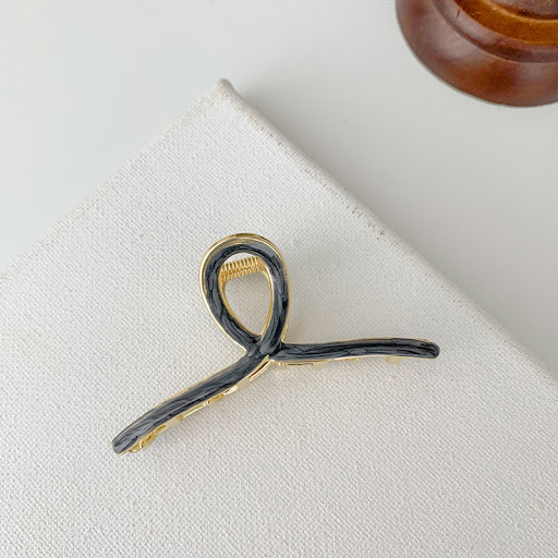 Title 4, Korean Elegant Ponytail Metal Grip Clip. Secure...