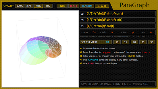 Grapher Pro 3D Screenshot