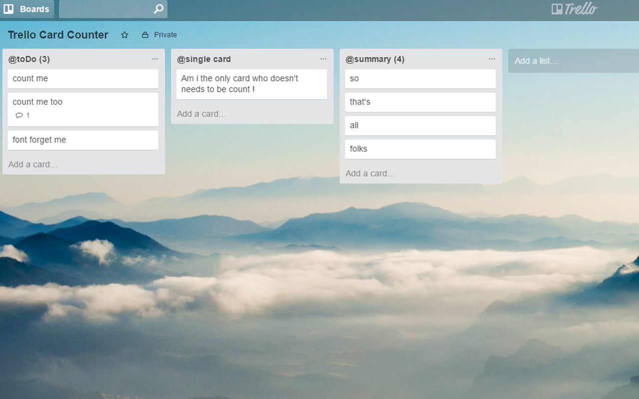 Trello Card Counter Preview image 2