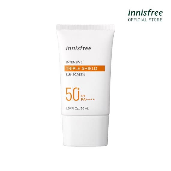 Kem Chống Nắng Lâu Trôi Tăng Cường Innisfree Intensive Triple - Shield Sunscreen Spf50+ Pa++++ 50 Ml