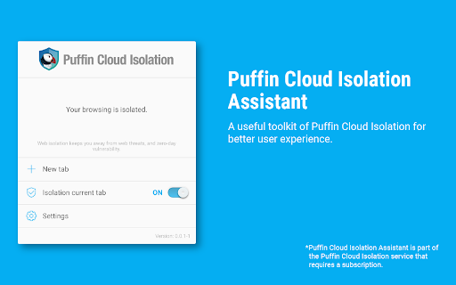 Puffin Cloud Isolation Assistant EE