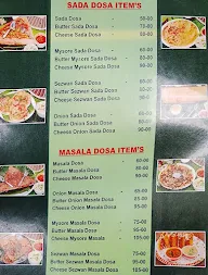 Sainath Dosa Center menu 2