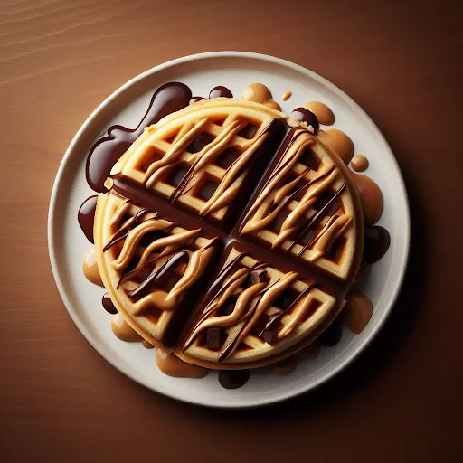 Peanut Butter Chocolate Heaven Waffle
