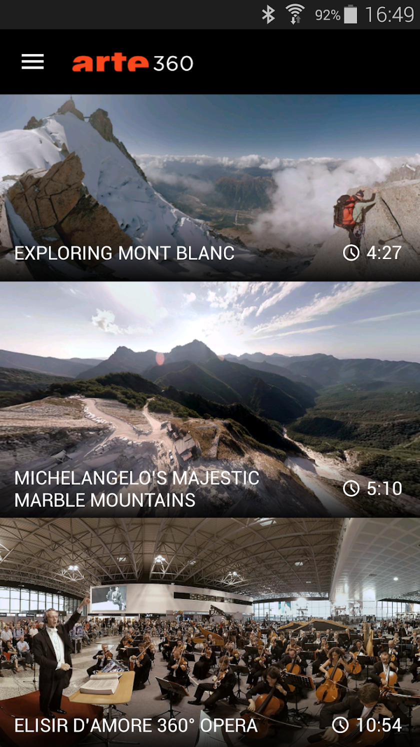 ARTE360 VR Screen 1
