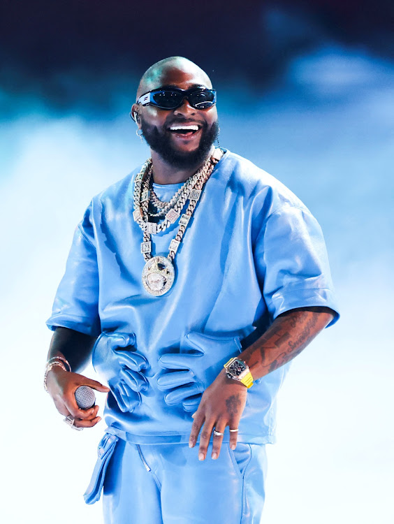 Davido performs during the BET Awards in Los Angeles.