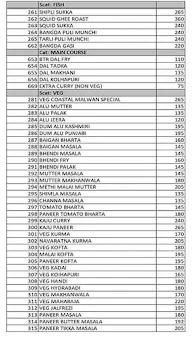 Coastal Malvan Lunch Home menu 5