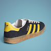 adidas × gucci men’s gazelle core black/yellow/core black