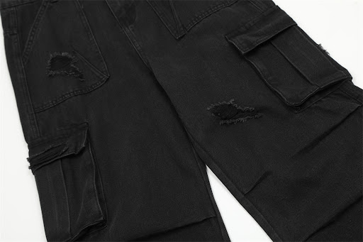 Title 4, Mens Functional Workwear Multi-pocket Jeans. D...