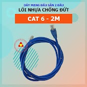 Dây Mạng Cat 6 Bấm Sẵn 2 Đầu 2M / 5M (Dây Internet Lõi Nhựa Chống Đứt)