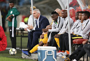 Ernst Middendorp during the CAF Confederation Cup match between Kaizer Chiefs and Elgeco Plus FC at Moses Mabhida Stadium on December 15, 2018 in Durban, South Africa. 