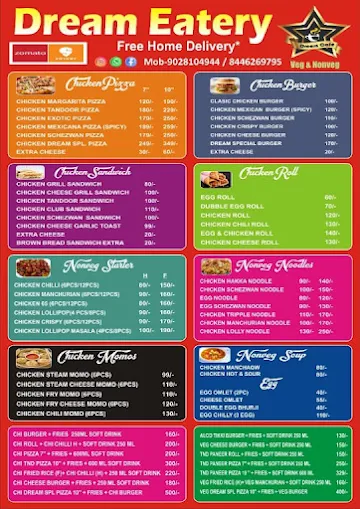 Dream Cafe Bhukum menu 