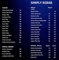 Simply Kebab menu 1