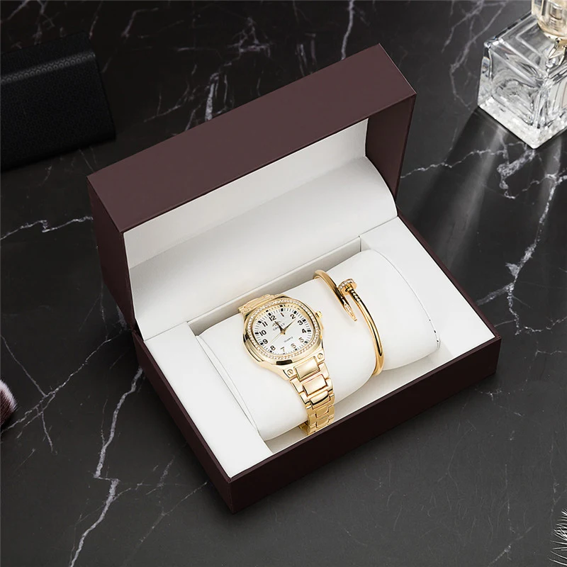 Simple Atmosphere Diamond-studded Ladies Waterproof Watch