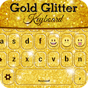 Gold Glitter Keyboard  Icon