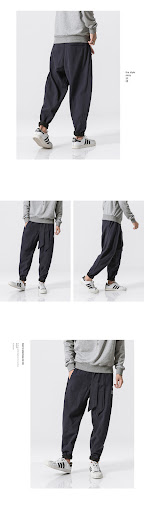 Title 3, Thick Loose Three-dimensional Japanese Linen Pants