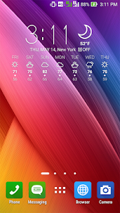 ASUS Weather screenshot for Android