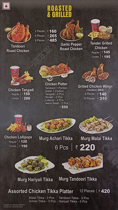 Venky's Xprs menu 