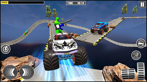 Screenshot Superheroes Hill Race Car Game