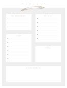 Silver Weekly To Do - Weekly Planner item