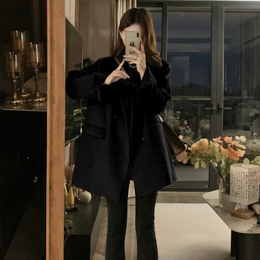 Title 5, Retro Small Loose Thick Woolen Coat for Women, ...