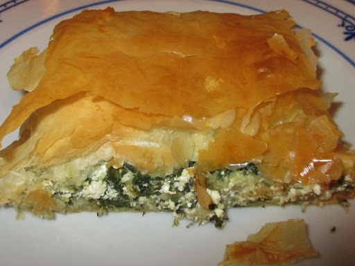 Easy and lower fat spanakopita.