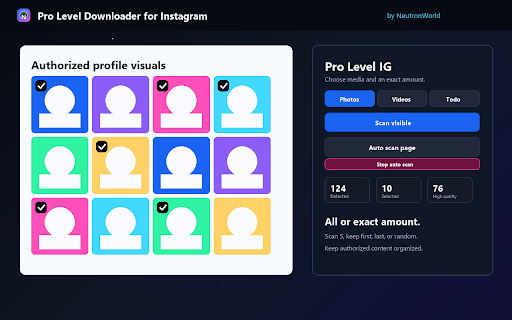 Pro Level Downloader for Instagram screenshot 1