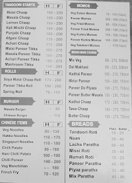 Chaap Express menu 1