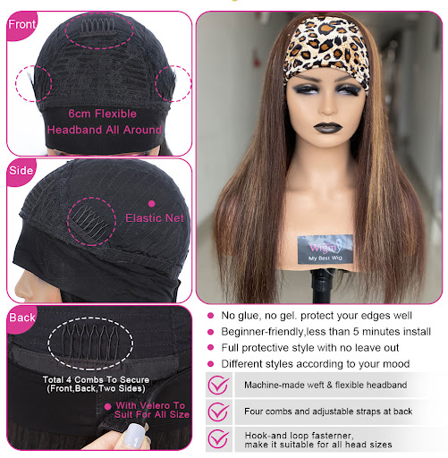 Title 4, Reality Wig Hair with Headgear offers a natural...
