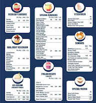 Giani's Ice Cream menu 1