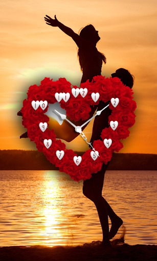 Love Clock Heart Wallpaper