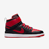 air jordan 1 hi flyease black/white/fire red