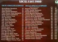 Local Fast Food menu 5