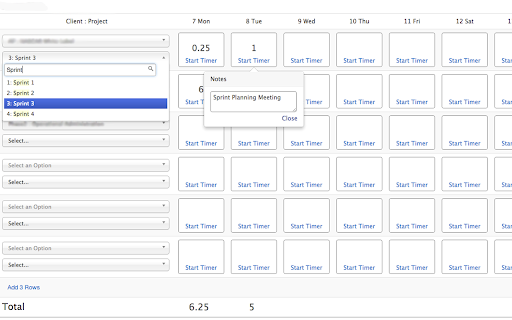 Enhanced OpenAir Timesheets