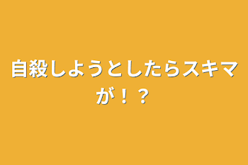 自殺しようとしたらスキマが！？