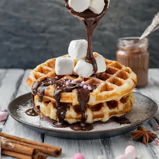 Chocolate Marshmallow Waffle